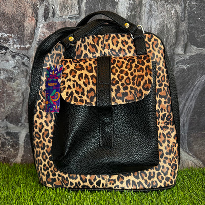 Artesanal Leopard Backpack