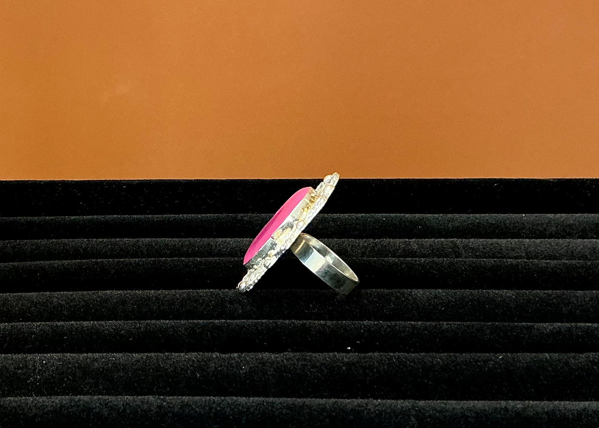 Ornate Pink Ring