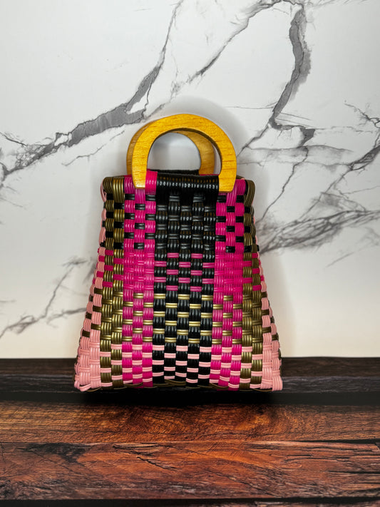 Mini Handwoven Plastic Bag