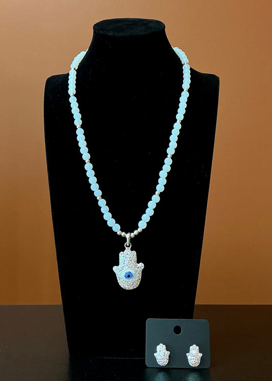 Mano Fatima Necklace & Earrings