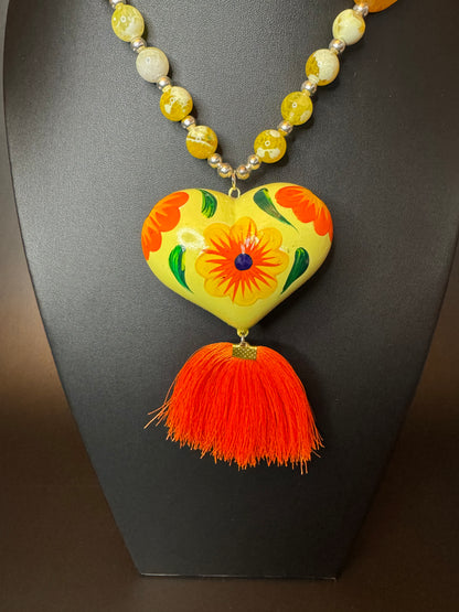 Citrine Corazon Pintado Set