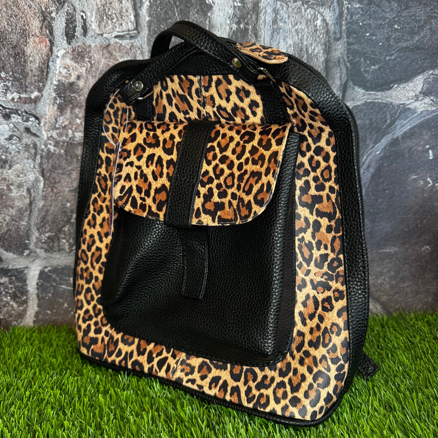Artesanal Leopard Backpack