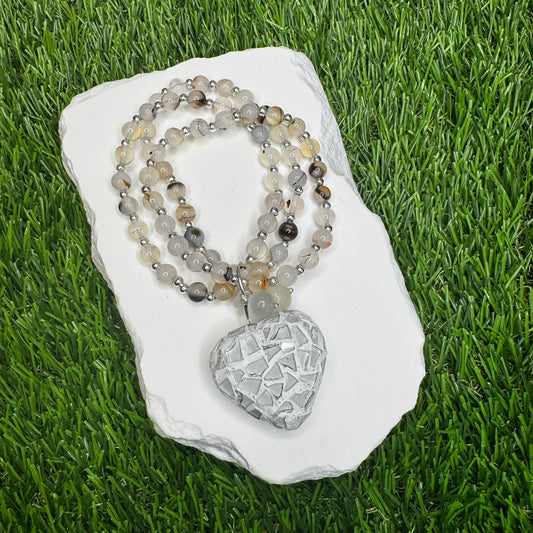 Corazon Vitral Moonstone Labradorite Bracelet