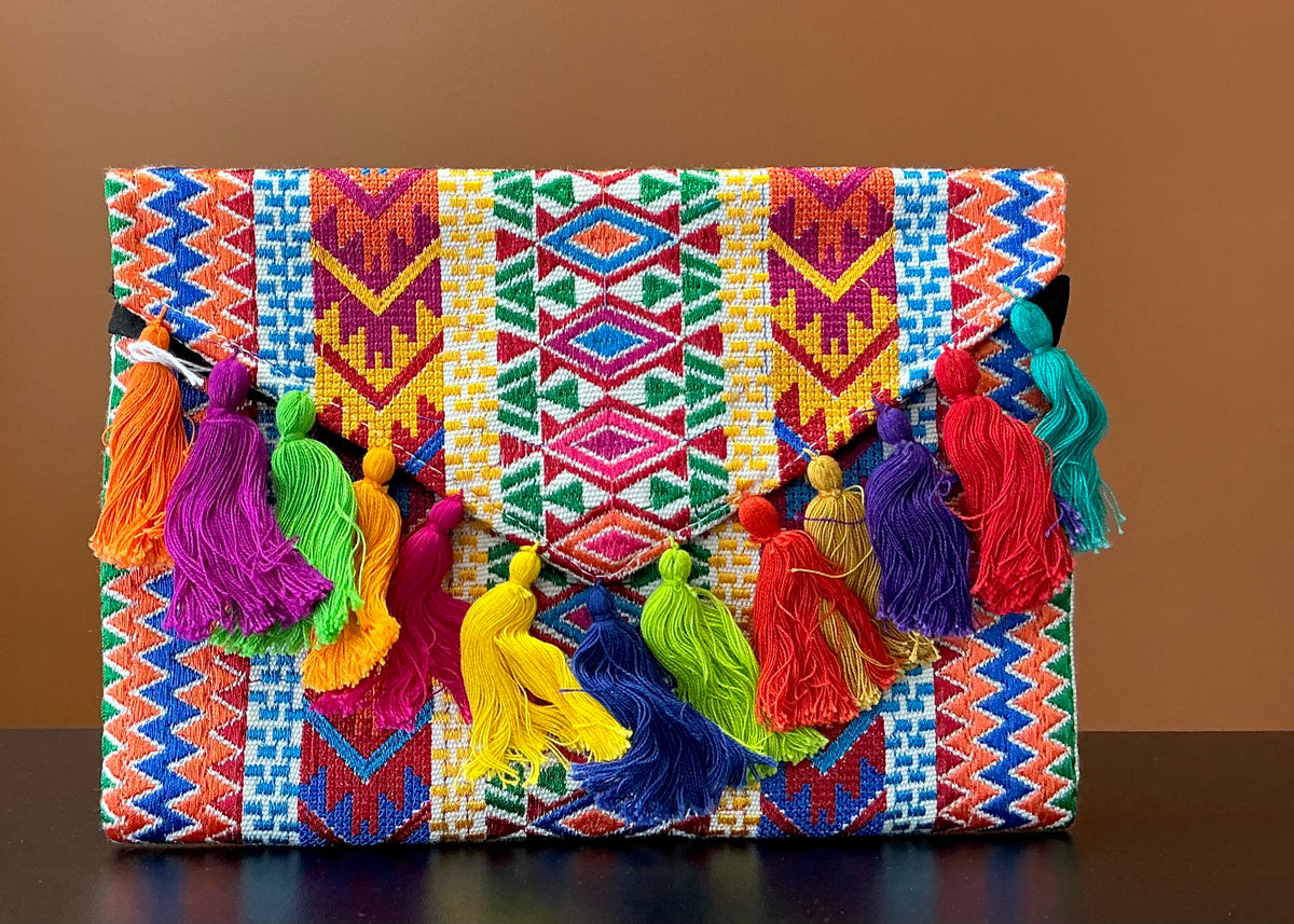 Embroidered Clutch
