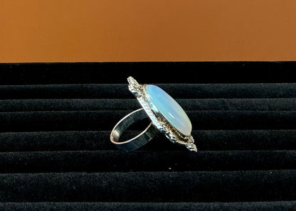 Ornate White Ring