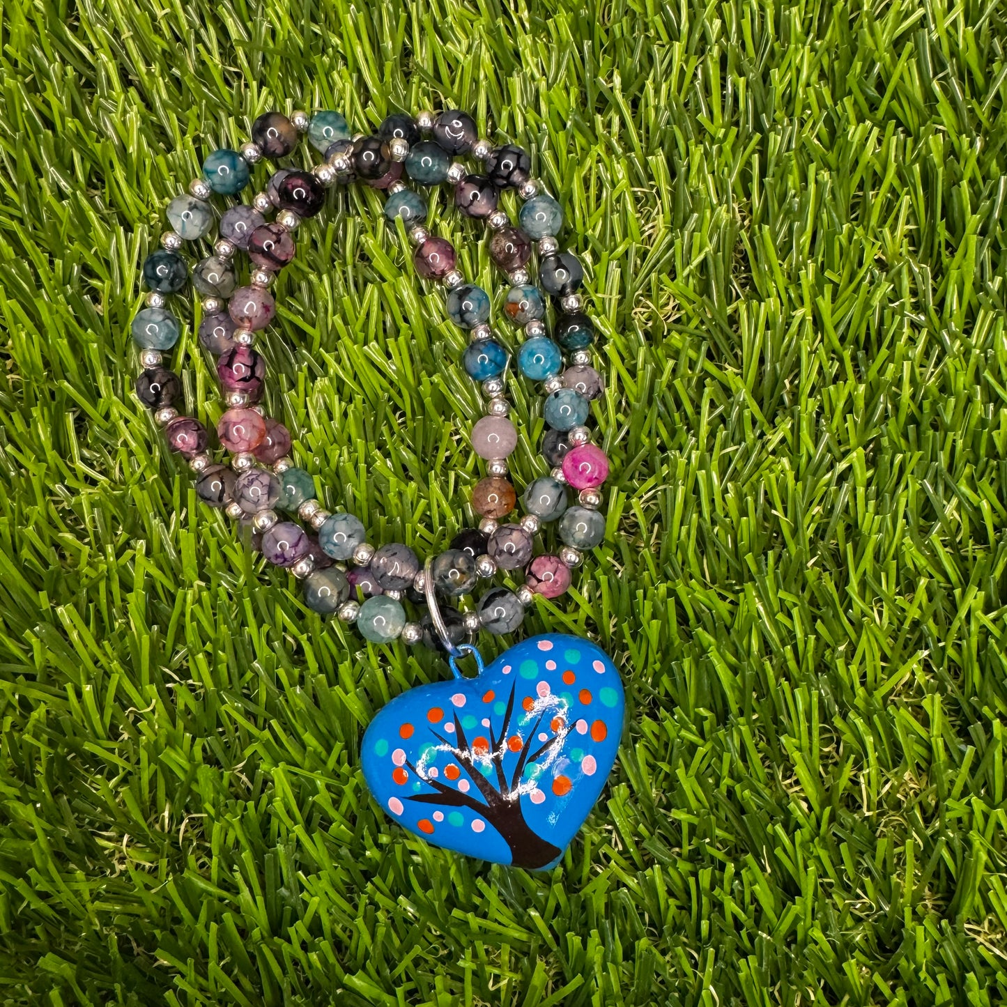 Arbol Corazon Pintado Labradorite Bracelet