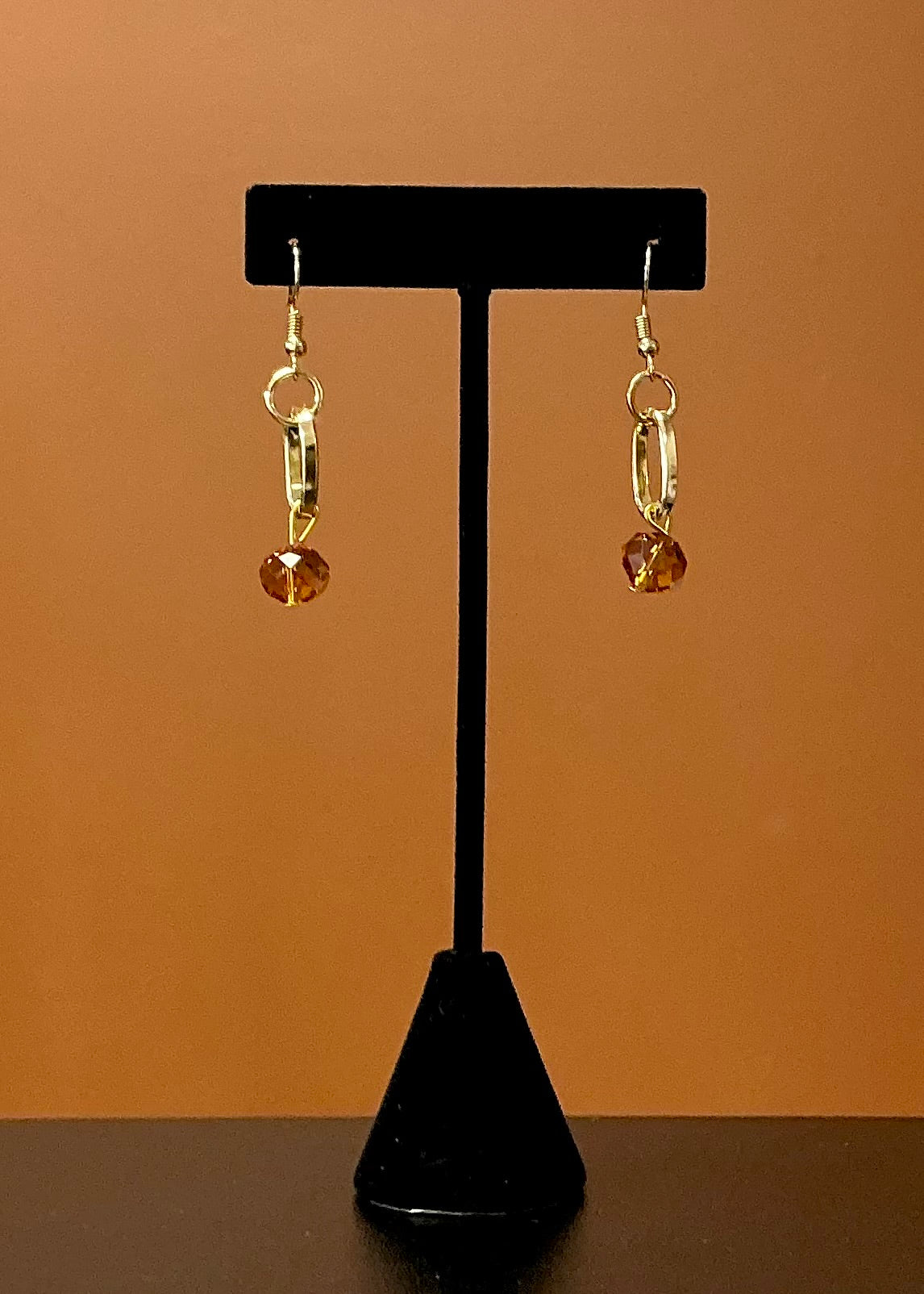 Saint Benedict Necklace & Earring Set - Orange