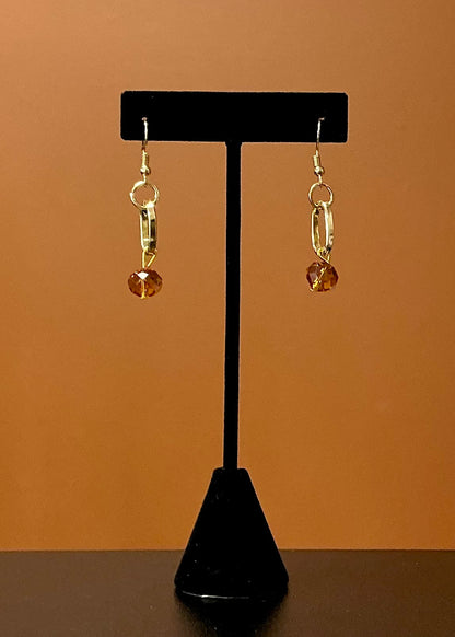 Saint Benedict Necklace & Earring Set - Orange