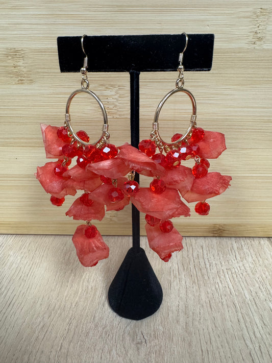 Escama Earrings - Red
