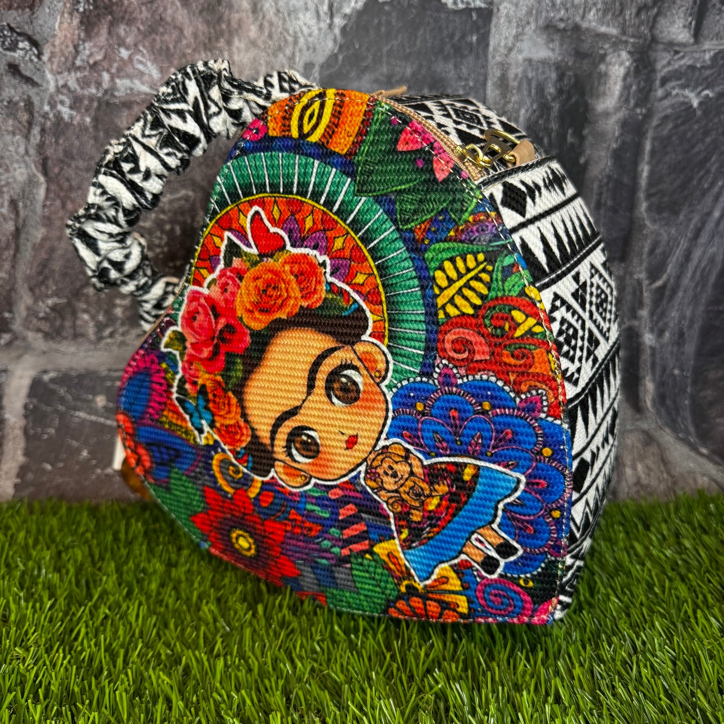 Artesanal Yute Handbag, Corazon Frida