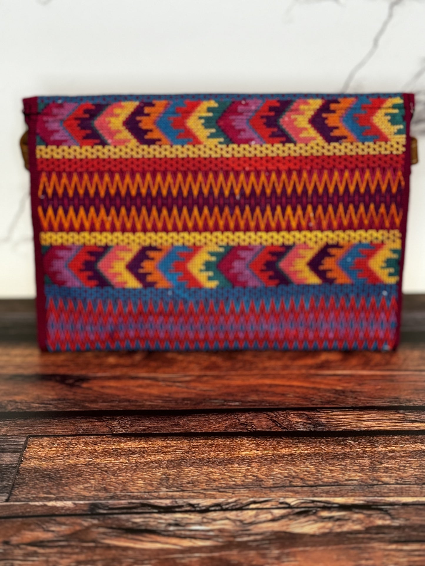 Embroidered Huipil Envelope Crossbody Bag