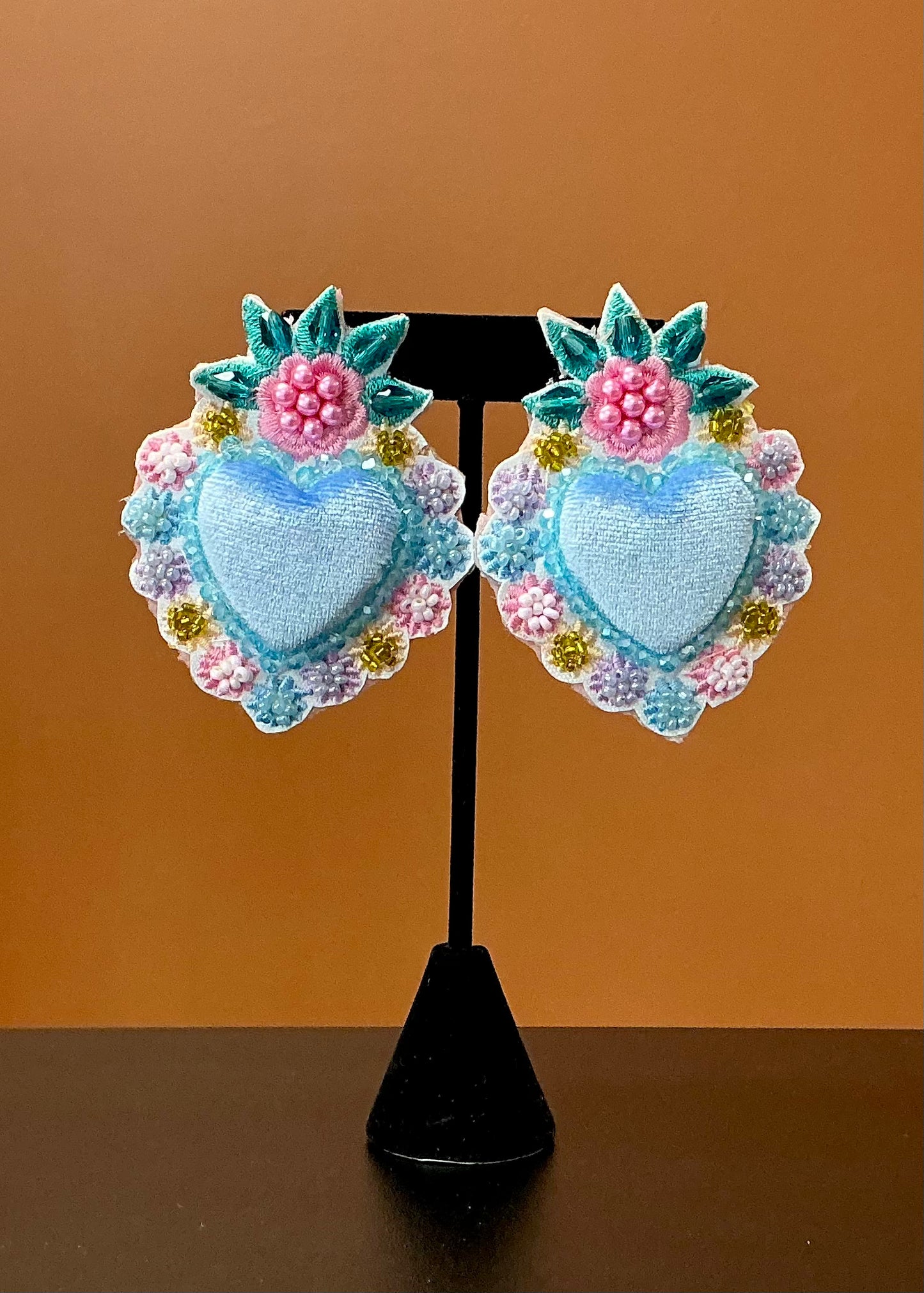 Corazón Durmiente Earrings - Blue