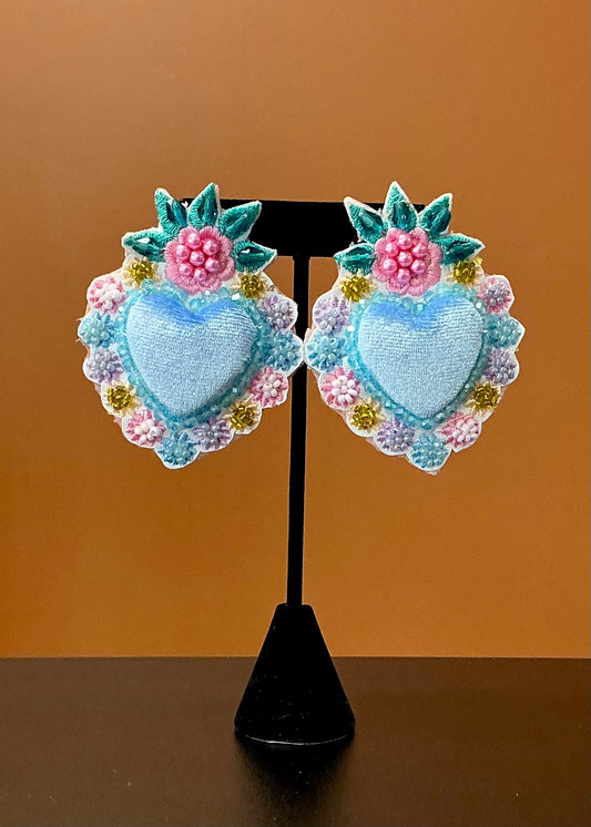 Corazón Durmiente Earrings - Blue