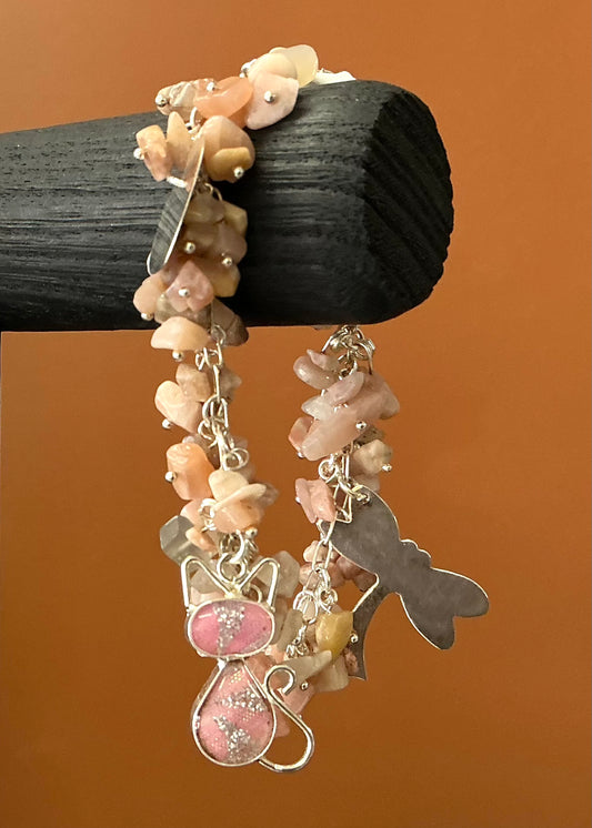 Pink Cat Bracelet