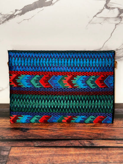 Embroidered Huipil Envelope Crossbody Bag