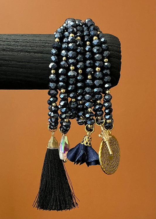 Padre Nuestro Semanario Bracelet - Black