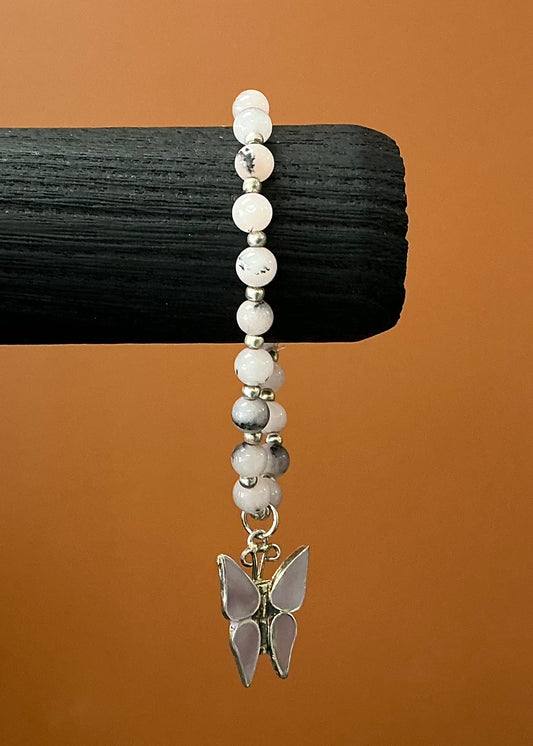 Soft Pink Butterfly Bracelet