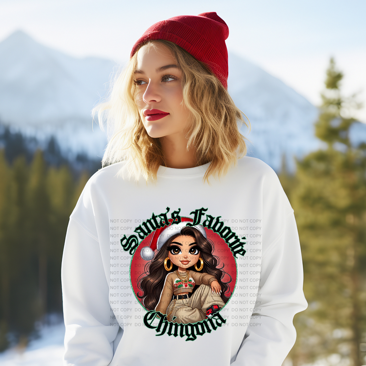 Santa’s Favorite Chingona Crewneck