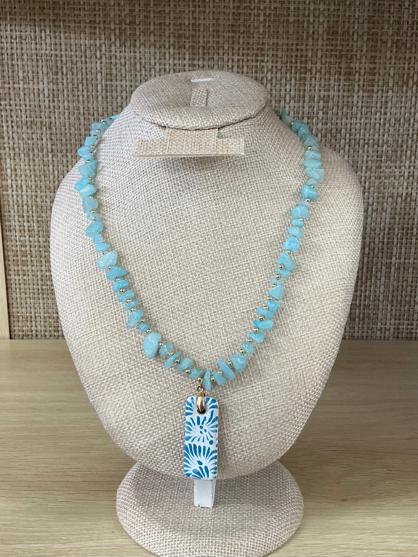 Flores de Talavera Stone Necklace