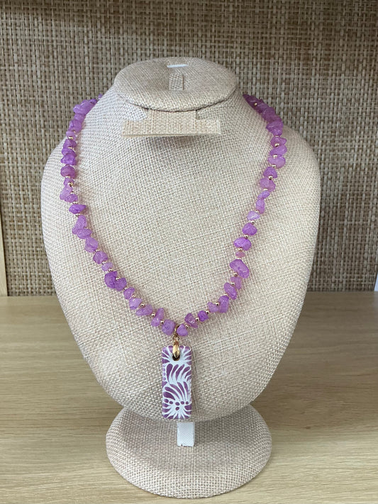 Flores de Talavera Stone Necklace