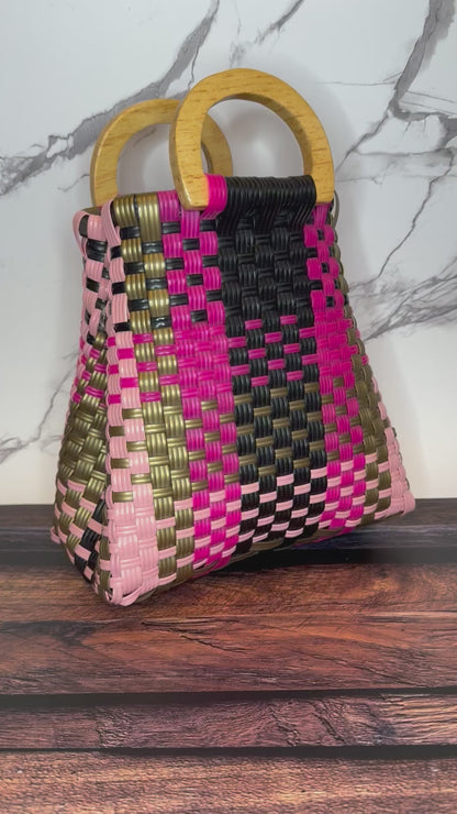 Mini Handwoven Plastic Bag