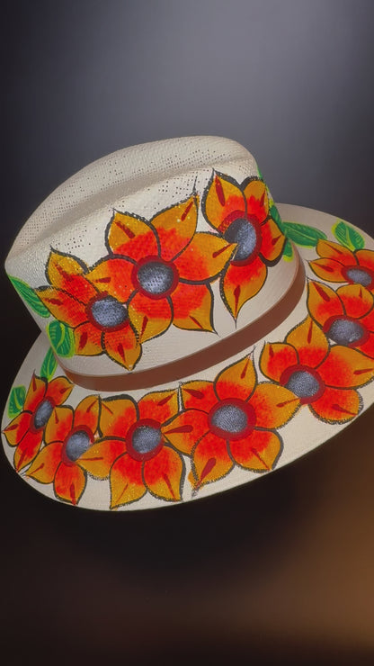 Mexican Hand-painted Hat