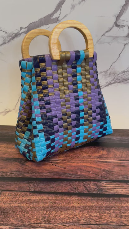 Mini Handwoven Plastic Bag