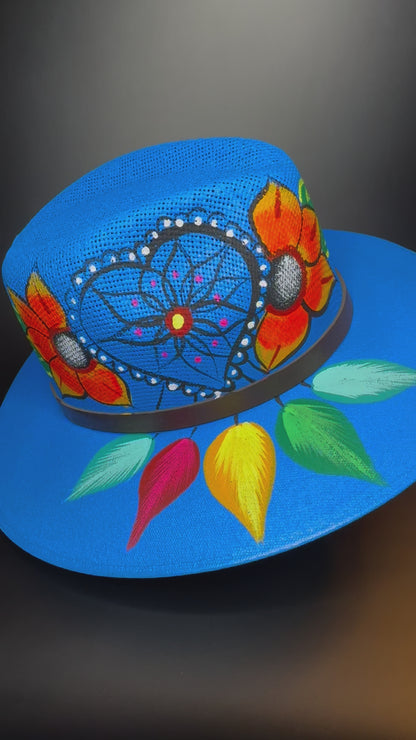 Mexican Hand-painted Hat