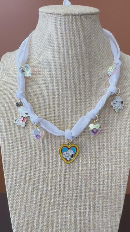 Snoopy Love Charm Choker